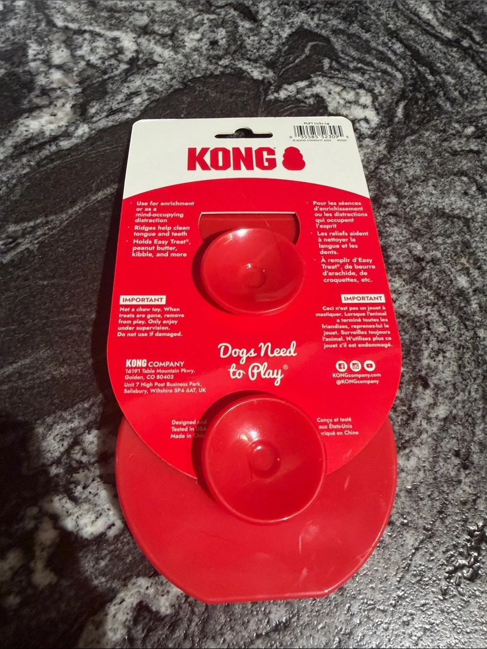 Kong Red Lick Pad Treat Dispenser